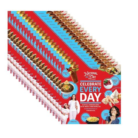 20-Pack | 2021 Official Celebrate Every Day® National Day Wall Calendar