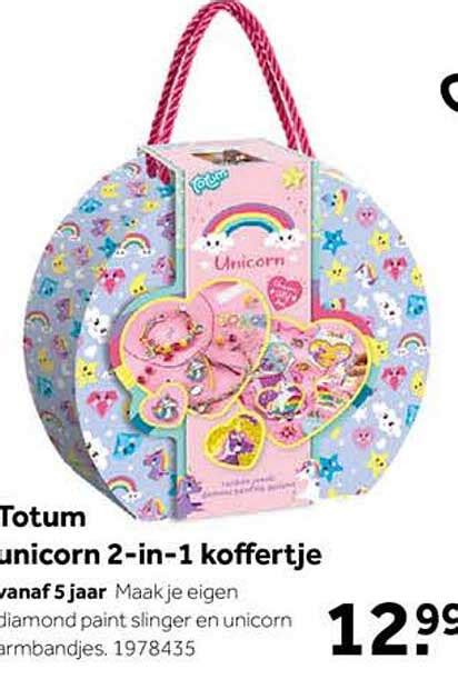 Totum Unicorn 2 In 1 Koffertje Aanbieding Bij Intertoys 1Folders Nl