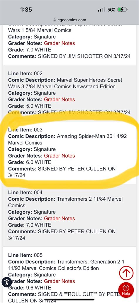 Help Cgc Gave The Wrong Item Description On A Comic I Sent Them How