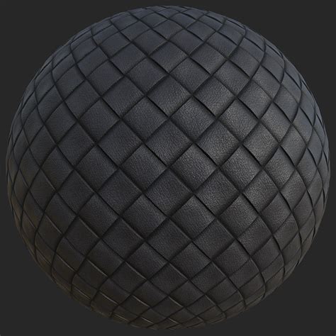 Black Woven Leather Free Pbr Texturecan