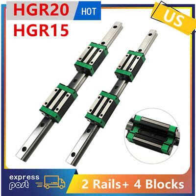 Pcs Hgr Hgr Linear Guide Rail Pcs Hgh Ca Hgh Ca Slider Block