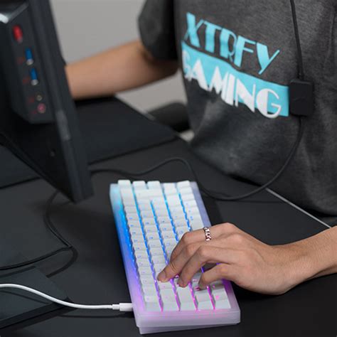 Xtrfy K Compact Rgb Mechanical Gaming Keyboard Black Click Bn