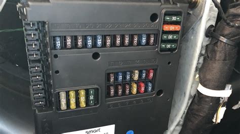 Smart Fortwo Fuse Box Panel Diagram Explanation