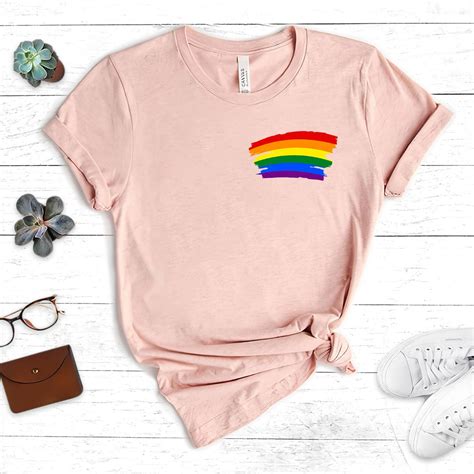 Lgbtq Shirt Pride Flag Shirt Rainbow Flag Shirt Gender Etsy