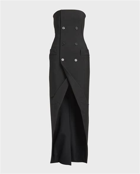 Alexander Mcqueen Strapless Double Breasted Blazer Dress Neiman Marcus