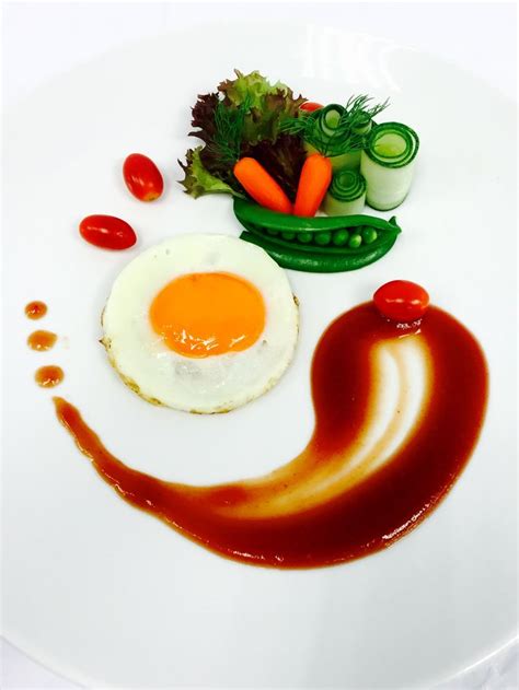 Plating and Egg Dishes การตกแตงจานอาหาร การจดจานอาหาร อาหาร