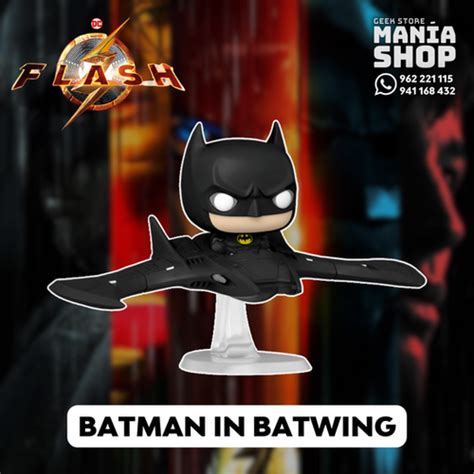 Funko Pop Movies Ride Supdlx The Flash Batman In Batwing Ride