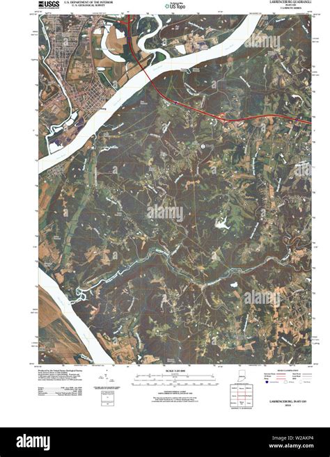 Lawrenceburg indiana map Cut Out Stock Images & Pictures - Alamy