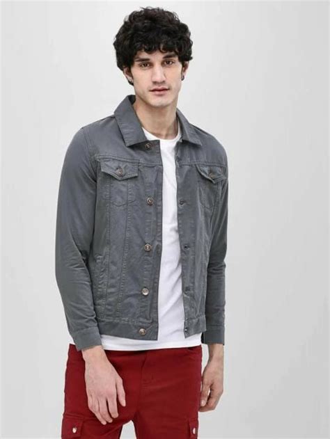 Buy Klizen Men Black Solid Cotton Jacket Online At Best Prices In India