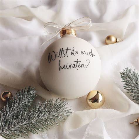 Xxl Christmas Ball Marriage Proposal Individually Etsy Christmas Balls Gold Tree