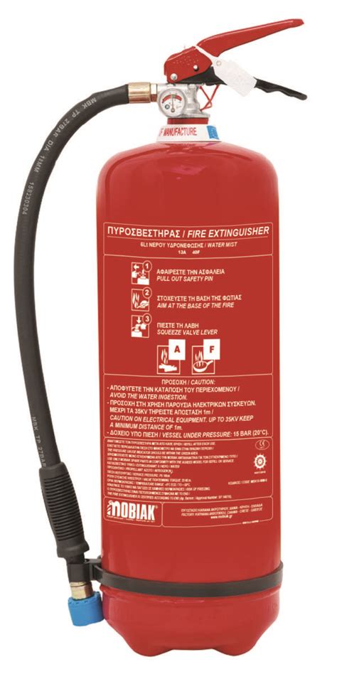 Fire Extinguisher L Water Mist Mobiak Fire