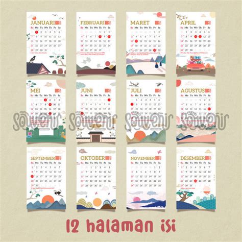 Jual Kalender Mini Memo 2024 Souvenir Kalender Meja Kalender Duduk