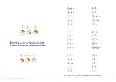 werkboek breuken groep 7 en 8