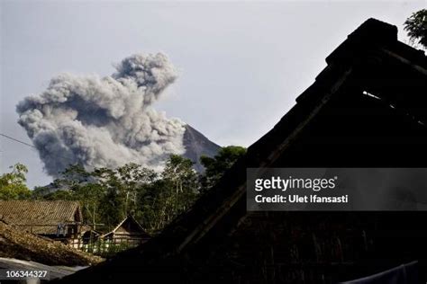 Mount Merapi Spews Pyroclastic Smoke As Seen From Balerante Village