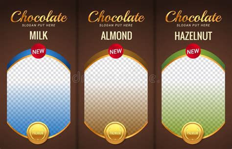 Chocolate Bar Packaging Template Design. Chocolate Branding Product Pattern Stock Vector ...