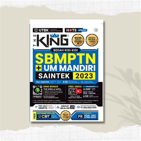 Jual Buku The King Bedah Kisi Kisi Sbmptn Saintek Ready Stok