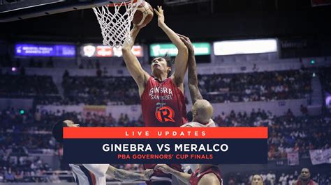 LIVE UPDATES Ginebra Vs Meralco Game 6 PBA Governors Cup Finals