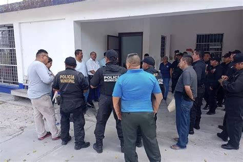 Policías Realizan Paro De Labores En Calakmul Poresto