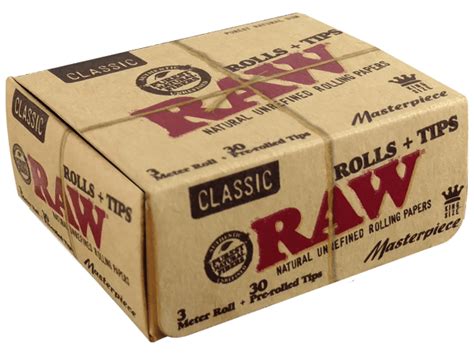 Raw Masterpiece King Size Pre Rolled Tips Tobacco House