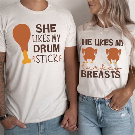 Couples Thanksgiving Shirts Funny Matching Shirts Thanksgiving Puns