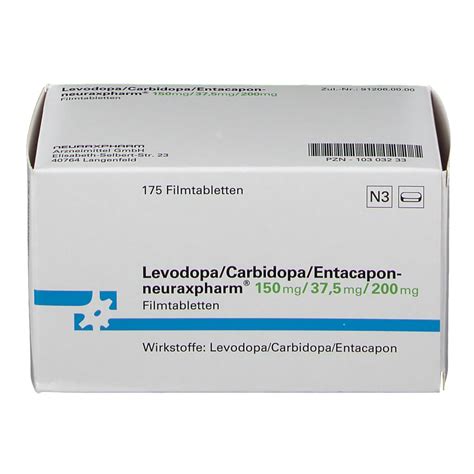 Levodopa Carbidopa Entacapon Neuraxpharm Mg Mg Mg St