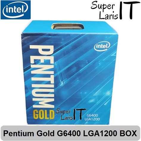 Promo Processor Intel Pentium Gold G6400 4 1 Ghz Lga 1200 Box Cicil 0 3x Kota Makassar