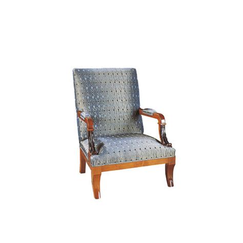 Fauteuil classique JERESA ACANTO en tissu en hêtre haut de gamme