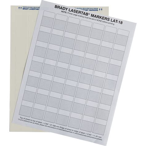 LaserTab Self Laminating Polyester Labels - Brady Part: LAT-18-361-0.25 | Brady | BradyCanada.ca