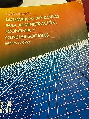 Matematicas Aplicadas Administracion Economia Iberlibro