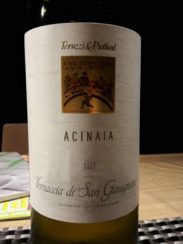 2017 Teruzzi Acinaia Vernaccia Di San Gimignano Vivino United States