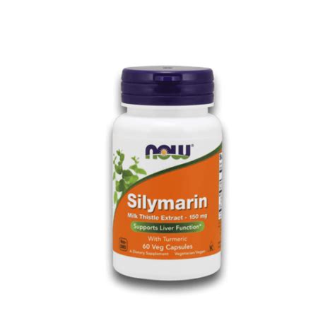 NOW Silymarin Milk Thistle Extract 150 мг 60 растителни капсули