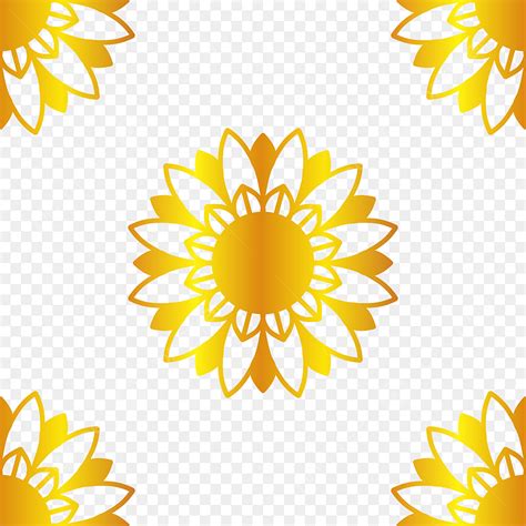 Golden Border Clipart Transparent PNG Hd Thai Pattern With Flower