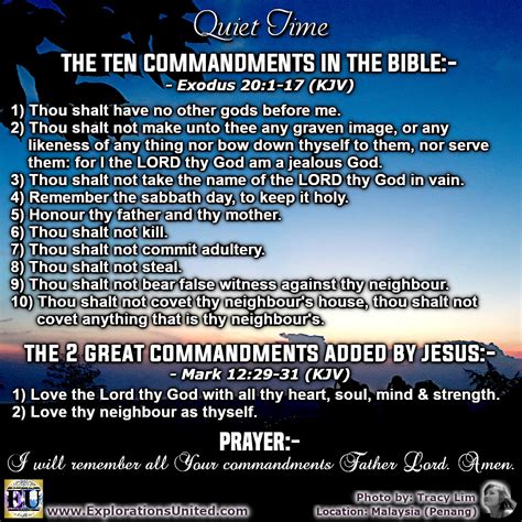 Explorations United - The Ten Commandments