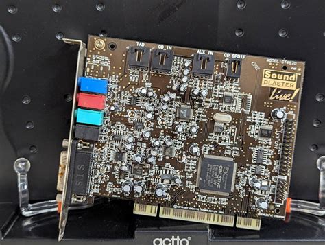 【やや傷や汚れあり】【送料無料 動作確認済み】creative Labs Ct4870 Pci Express Sound Blaster X