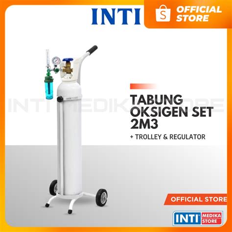 Jual Tabung Oksigen Set 2m3 Trolley Regulator Tabung Oxygen