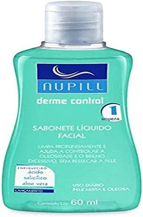 Sabonete Líquido Facial Nupill Derme Control 60Ml Amazon br