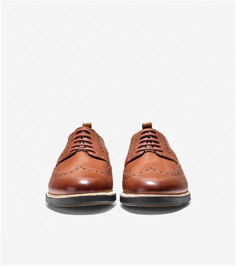 Cole Haan Leather Grand Evolution Wingtip Oxford In Brown For Men Lyst