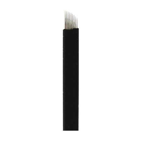 Amazon Pcs Black S Sloped Eyebrow Tattoo Needles Permanent