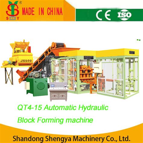 Qt Fully Automatic Hydraulic Concrete Hollow Block Forming Machine