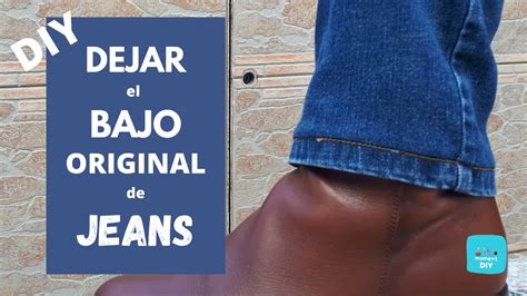 Cómo ACORTAR un PANTALON VAQUERO DIY Moment DIY dobladillo diy