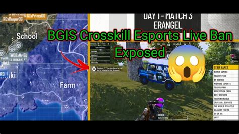 BGIS 2023 Crosskill Esports Exposed Use Hacking Live Ban Official