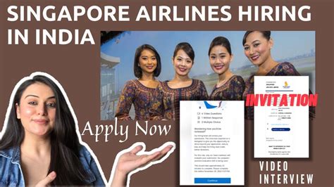 How To Apply For Singapore Airlines Cabin Crew Vacancy Online