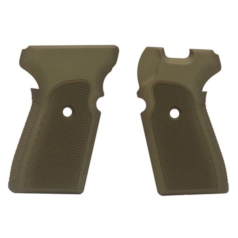 Hogue Sig P239 Grips Checkered Aluminum Matte Green Anodized