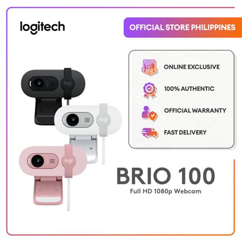 Logitech Brio Full Hd P Built In Mic With Auto Light Balance