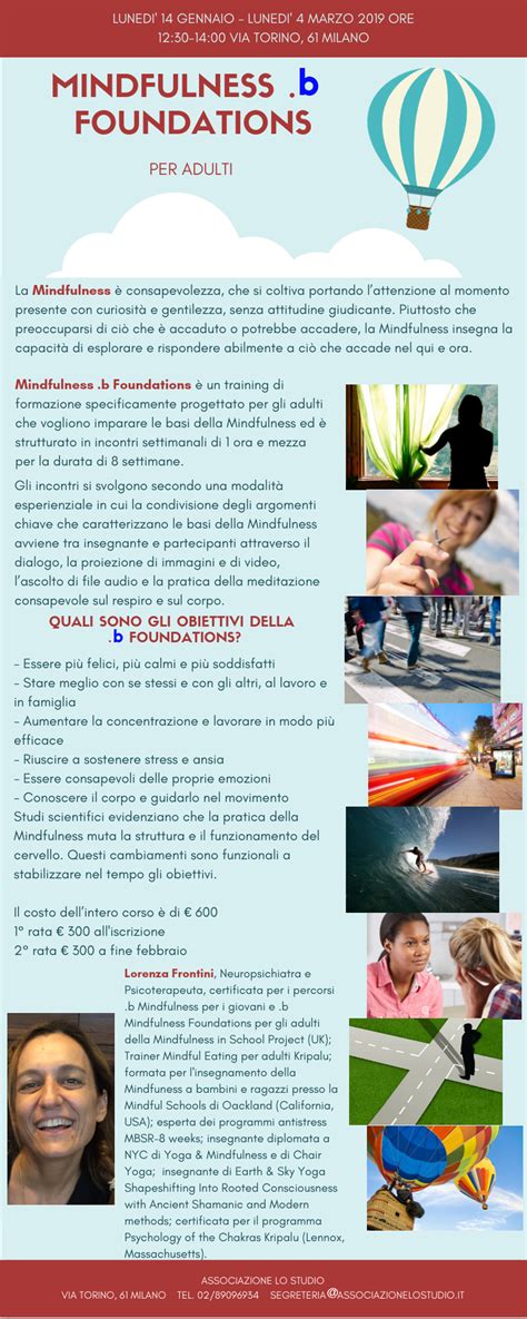 MINDFULNESS B FOUNDATIONS Per Adulti Riabilitazione DSA Milano