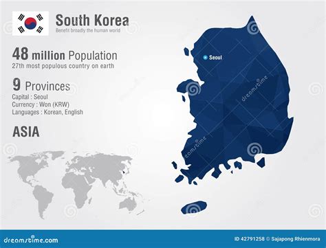 South Korea On World Map Detailed Korean Food Regions Illustrated Map