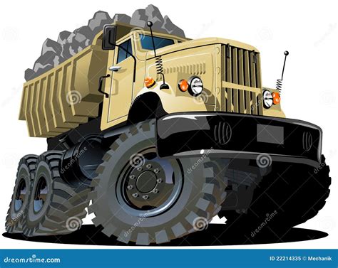 Vector cartoon dump truck stock vector. Image of lorry - 22214335