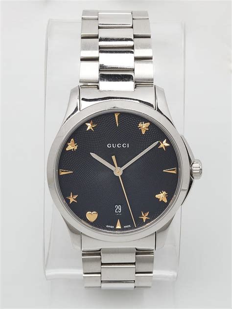 Gucci 38mm Stainless Steel G Timeless Quartz Watch Yoogis Closet