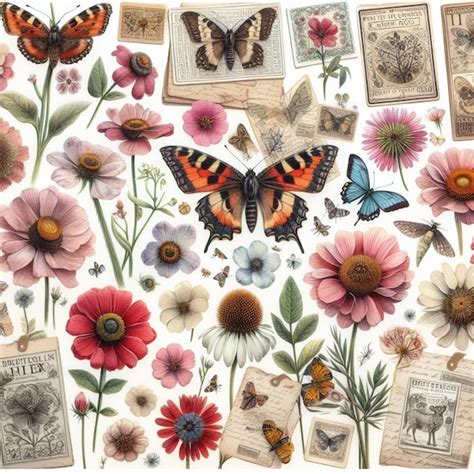 Premium Photo | Vintage butterfly illustration