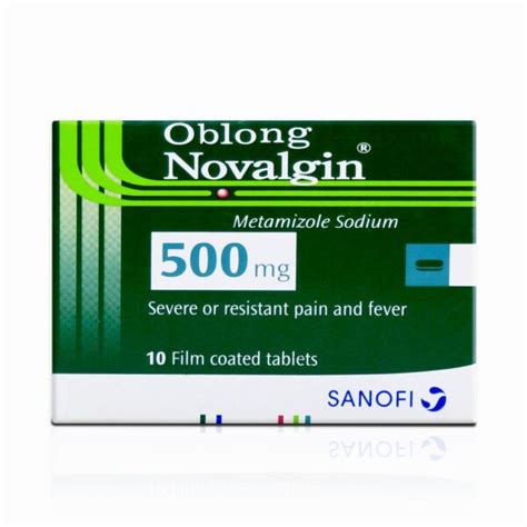 Oblong Novalgin Mg Tab Seif Pharmacies